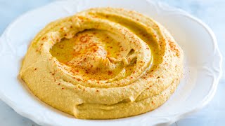 Easy Hummus Recipe  Better than storebought [upl. by Aluap806]