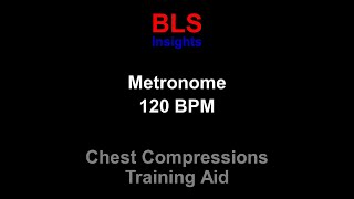 Metronome 120 BPM  For CPR Training  Chest Compression Rate listenable [upl. by Anilas]