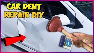 Car Dent Repair With Vaseline and Toilet Plunger DIY [upl. by Marlin]