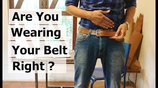 2 Tips to Wear Your Belt Right [upl. by Lanod]