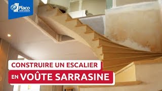 Comment construire un escalier en voûte sarrasine   Trophées Placo® 2013 [upl. by Ahtoelc]