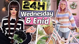 Leben tauschen mit WEDNESDAY und ENID für 24 Stunden 🖤  ViktoriaSarina [upl. by Gemma]