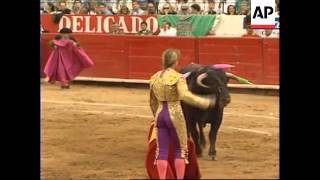 MEXICO SUCCESS OF SPANISH FEMALE BULLFIGHTER LAUNCHES DEBATE [upl. by Galen]