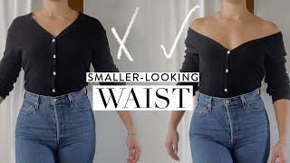 10 Ways To Make Your Waist Look SMALLER Styling Tips amp ILLUSIONS [upl. by Eoz]