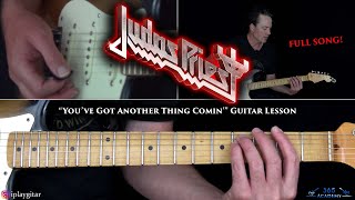 Judas Priest  Youve Got Another Thing Comin Guitar Lesson [upl. by Ulane]