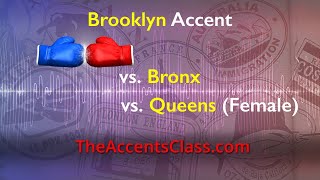 Learn New York City Accents Brooklyn vs Bronx vs Queens [upl. by Ahsait]