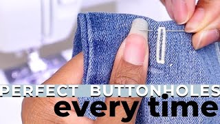 Beginners Guide to Sewing Perfect Buttonholes EVERY Time [upl. by Alieka]