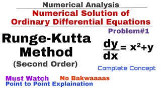 8 RungeKutta Method of Second Order  Concept amp Problem1  Numerical Analysis  Numerical Methods [upl. by Mariel]