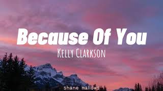 Kelly Clarkson  Because Of You lyrics [upl. by Arramas]