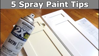 5 Spray Paint Tips  Smooth Even Perfect Finish [upl. by Lleuqram360]