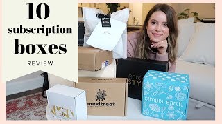 10 Unique Subscription Boxes Honest Unboxing amp Review [upl. by Catrina850]