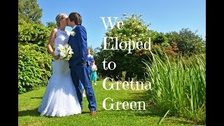 Eloping to Gretna Green  Our Wedding Video Greens at Gretna Water Gardens [upl. by Relyuhcs147]