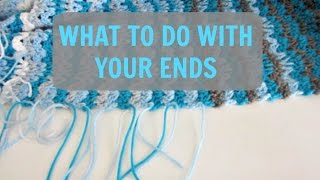 Crochet Basics What To Do With Your Ends [upl. by Kikelia]