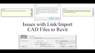 Issues with LinkImport Auto CAD to Revit [upl. by Sarina]