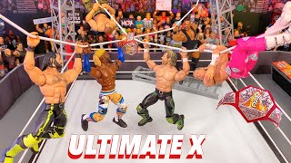 Ultimate X Action Figure Match  Rollins vs Omega vs Ziggler vs Kingston vs Zayn vs Lee [upl. by Hussar551]