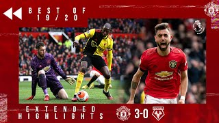 Best of 1920  Manchester United 30 Watford  Bruno Fernandes first goal [upl. by Vasta170]