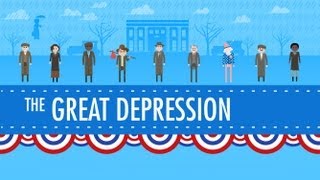 The Great Depression Crash Course US History 33 [upl. by Aluino]