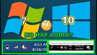 Ningún Dispositivo de salida de Audio Instalado Windows 10 y 7 [upl. by Niwdla764]