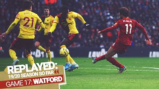 REPLAYED Liverpool 20 Watford  Salah doubles up to beat Watford [upl. by Amzu]