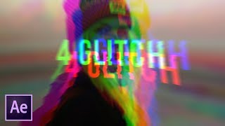 Create 4 Popular Glitch Effects Very Fast  After Effects Tutorial [upl. by Saile]