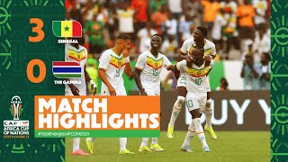 HIGHLIGHTS  Senegal 🆚 The Gambia TotalEnergiesAFCON2023  MD1 Group C [upl. by Vial]