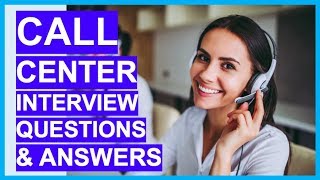 CALL CENTER Interview Questions amp Answers How to PASS a Call Centre Interview [upl. by Esinaej]