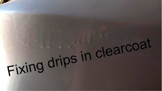 How to repair clear coat drips [upl. by Teevens349]