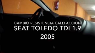 Cambiar resistencia calefaccion Seat Toledo [upl. by Eleonora]