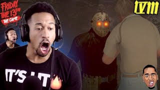 GOING AT JASON WITH THE KNIFEY WIFEY Friday the 13th Gameplay 135 [upl. by Enomyar]