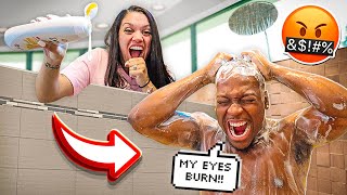 SHAMPOO PRANK ON HUSBAND BAD IDEA [upl. by Faun967]