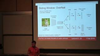 CS231n Winter 2016 Lecture 8 Localization and Detection [upl. by Penoyer]