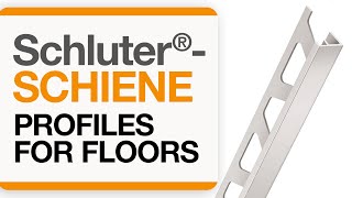 How to install a tile transition on floors Schluter®SCHIENE profile [upl. by Mezoff104]