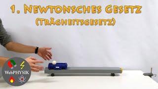 1 Newtonsches Gesetz Trägheitsprinzip  Erklärung und Experimente [upl. by Alilahk]