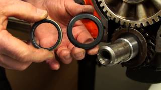 Flathead Ford Crankshaft Seal Sleeve Install Tutorial [upl. by Akialam]