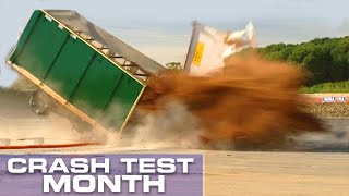 Crash Test Month Truck Hitting A Bollard [upl. by Anier612]