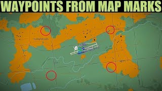 AJS37 Viggen Setting Waypoints From F10 Map Marks  DCS WORLD [upl. by Whitten981]