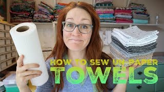 How to sew Unpaper Towels with Billettes Baubles [upl. by Idoux]