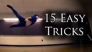 15 EASY Tricks  Beginner Tricking Tutorial [upl. by Shanan792]