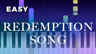 Bob Marley  Redemption Song  EASY Piano TUTORIAL by Piano Fun Play [upl. by Einoj737]