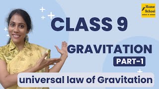 Gravitation Class 9 Science  CBSE  NCERT  Universal law of Gravitation [upl. by Ziana]