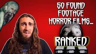 50 Found Footage Horror Films Ranked [upl. by Mauri]