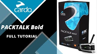 Cardo PACKTALK Bold Complete Tutorial [upl. by Ratcliffe]