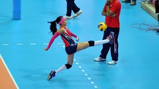 Brenda Castillo  Amazing Volleyball Libero  Crazy Saves HD [upl. by Arobed]