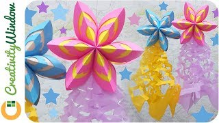 Last Minute Christmas Decoration Idea Paper Parol [upl. by Aiak466]