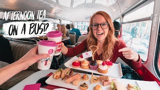 The BEST AFTERNOON TEA in LONDON  Double Decker Tea Bus 😍London England [upl. by Christel683]