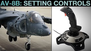 AV8B Harrier Setting Joystick HOTAS Controls Tutorial  DCS WORLD [upl. by Ettennig]