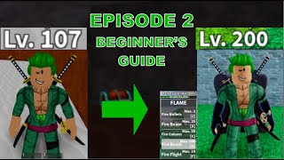 LVL quot100200quotEpisode 2 Beginners Guide in Roblox Blox Fruits [upl. by Conchita]