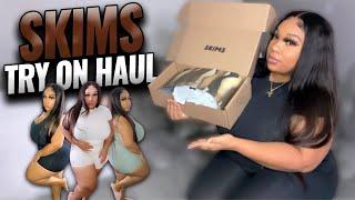 SKIMS PLUS SIZE TRYON HAUL HONEST REVIEW [upl. by Kcir]