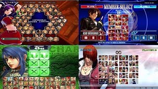 The King Of Fighters Evolution of Select Screen 19942017 [upl. by Annawek330]