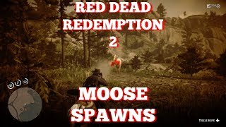 RDR2 MOOSE LOCATIONS [upl. by Tekla69]